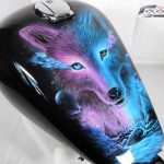 Kawasaki Airbrush Tanklackierung Fantasy