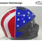 Skorpion Covert X Solid Helm Airbrushlackierung