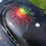 Ein RC Rennboot mit Joker Lackierung