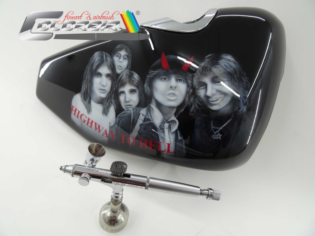 Harley Davidson Seitendeckel AC DC Logo