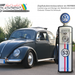 Eine alte Texaco Zapfsäule wurde restauriert