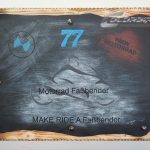 Ledertuch auf Holzplatte