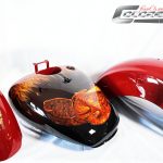 Komplettrestauration Yamaha Dragstar Fantasy Drache Flames