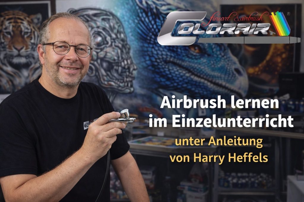 Airbrush lernen im Einzelunterricht