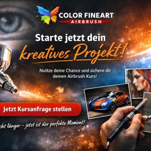 Airbrush Gutschein &ndash; Objekt Lackierung Schnupperkurs & Basiskurse & Einsteiger Intensivkurse