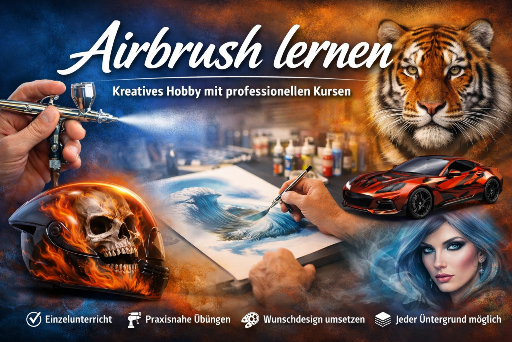 Jetzt Airbrush lernen und kreativ durchstarten